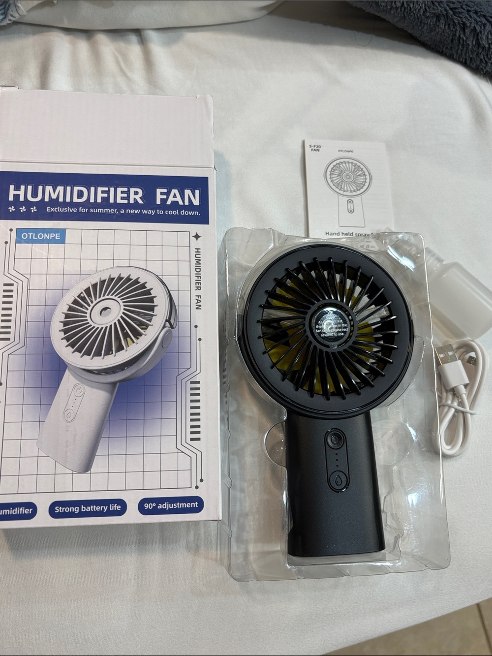 Portable Humidifier Fan - black - Picture 3 of 3